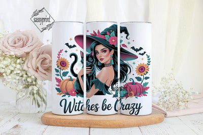 Glamorous Witch 20oz Tumbler Wrap Sublimation sassyprint 