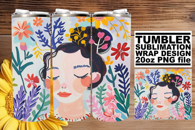 Glamourous Lady Tumbler Wrap - Sublimation 20oz Sublimation afrosvg 