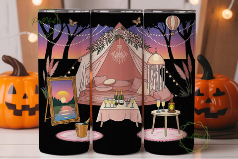 Glamping Queen 20oz Tumbler Design Sublimation PixelChick 