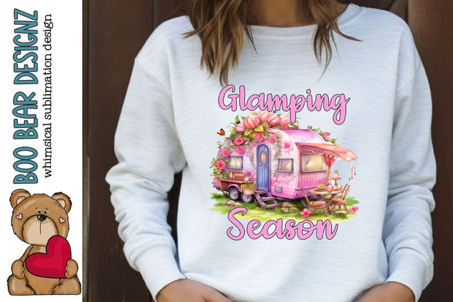 Glamping Season Clipart Sublimation Boo Bear Designz 