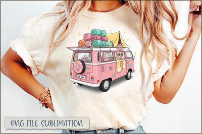 Glamping Van Girl PNG Sublimation Shetara Begum 