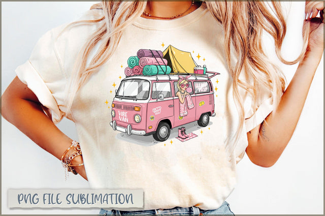 Glamping Van Girl Sublimation Sublimation Shetara Begum 