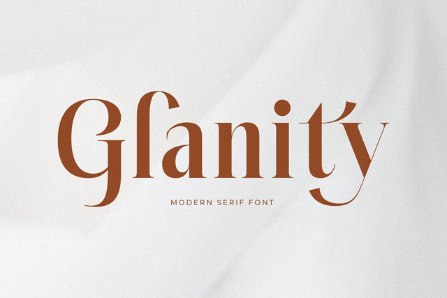 Glanity - Modern Serif Font Font Letterena Studios 