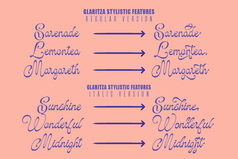Glaritza Script Font Suza Studio 