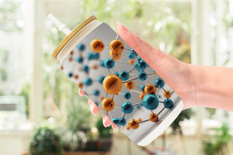 Glass Can 3D Atom Sublimation artnoy 