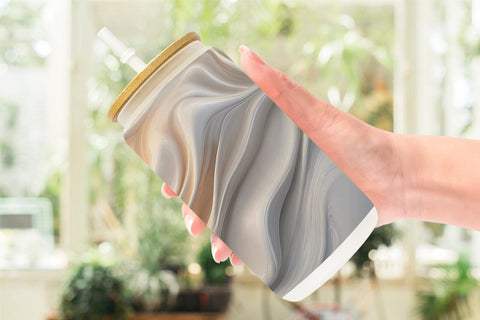 Glass Can 3D Liquid Abstract Sublimation artnoy 