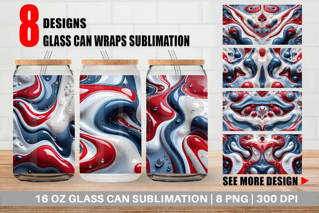Glass Can 3D Liquid Sublimation artnoy 
