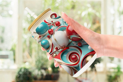 Glass Can 3D Orb Christmas Sublimation artnoy 