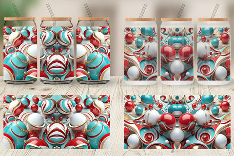 Glass Can 3D Orb Christmas Sublimation artnoy 