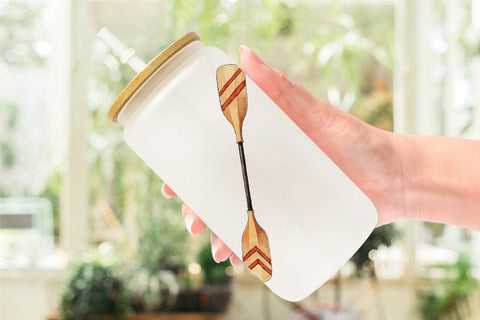 Glass Can 70s Retro Summer Camp Watercolor Sublimation artnoy 