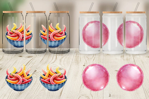 Glass Can 90s Snack Nostalgia Sublimation artnoy 