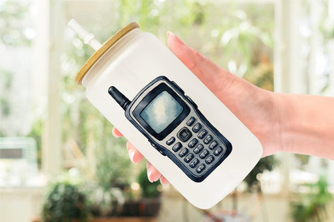 Glass Can 90s Tech Gadgets Sublimation artnoy 