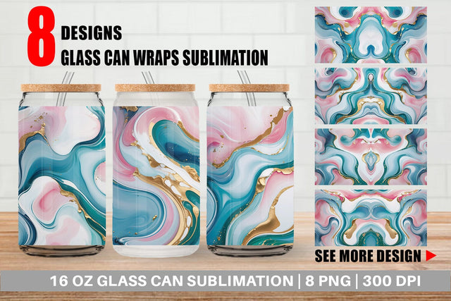 Glass Can Abstract Fluid Sublimation artnoy 