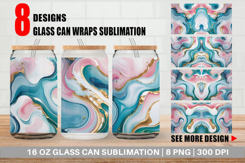 Glass Can Abstract Fluid Sublimation artnoy 
