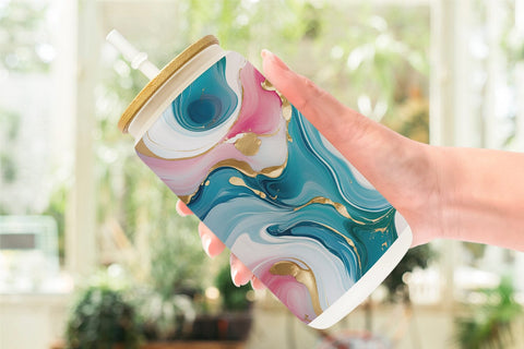 Glass Can Abstract Fluid Sublimation artnoy 