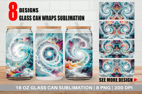 Glass Can Abstract Vortex Sublimation artnoy 