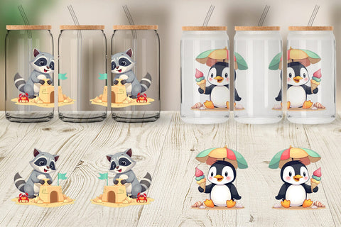 Glass Can Adorable School Summer Sublimation artnoy 