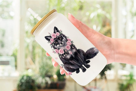 Glass Can Adorable Spooky Coquette Animals Sublimation artnoy 