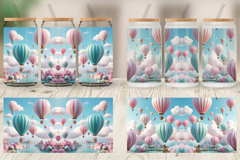 Glass Can Air Balloons Sublimation artnoy 