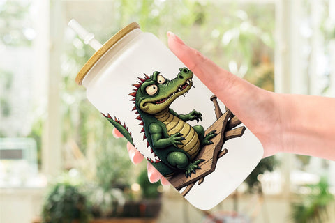 Glass Can Alcatraz Gator Sublimation artnoy 