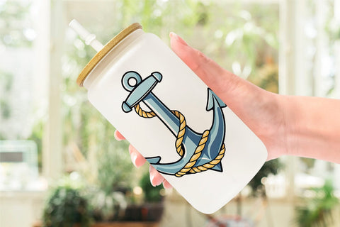 Glass Can Anchor Rope Sublimation artnoy 