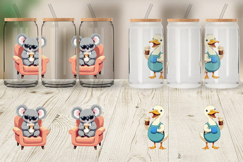Glass Can Animal Finest Brew Sublimation artnoy 