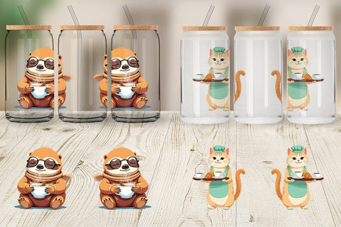 Glass Can Animal Finest Brew Sublimation artnoy 