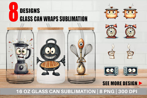 Glass Can Annoyed Appliances Sublimation artnoy 