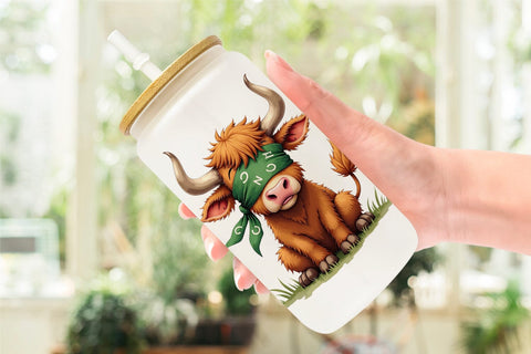 Glass Can Annoyed Retro Animals Sublimation artnoy 