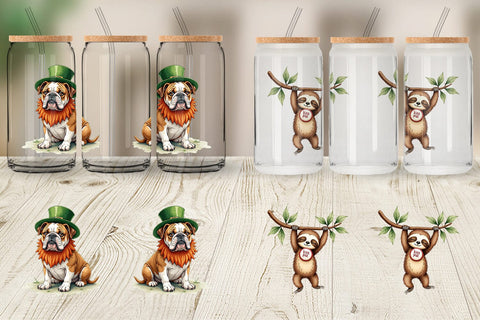 Glass Can Annoyed Retro Animals Sublimation artnoy 