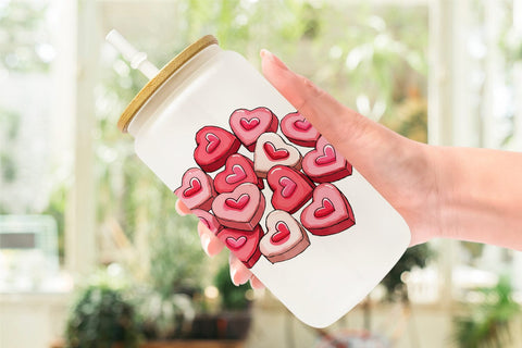 Glass Can Anti-Valentine's Sassy Singles Watercolor Sublimation artnoy 