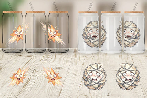 Glass Can Anxious Space Rocket and Planet Sublimation artnoy 