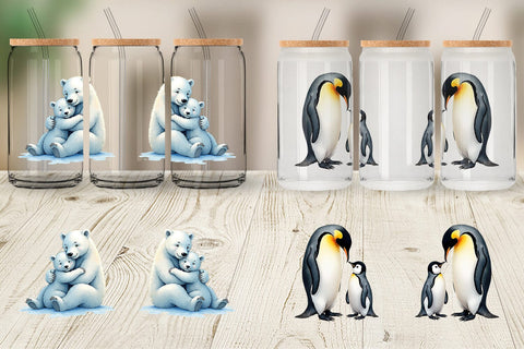 Glass Can Arctic Snuggles Sublimation artnoy 