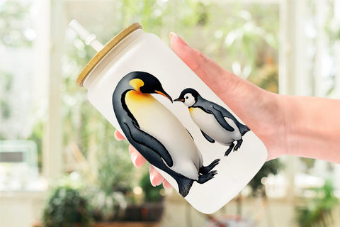 Glass Can Arctic Snuggles Sublimation artnoy 