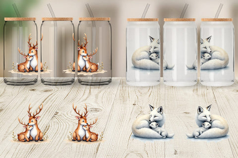 Glass Can Arctic Snuggles Sublimation artnoy 
