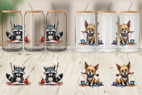 Glass Can Art Grumps Sublimation artnoy 