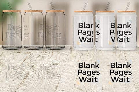 Glass Can Artistic Creative Destiny Quote Sublimation artnoy 