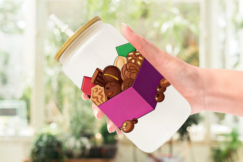 Glass Can Assorted Chocolate Box Sublimation artnoy 