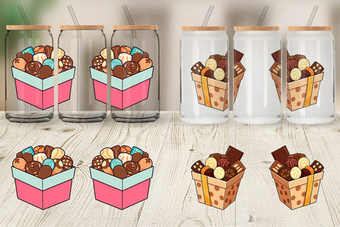 Glass Can Assorted Chocolate Box Sublimation artnoy 