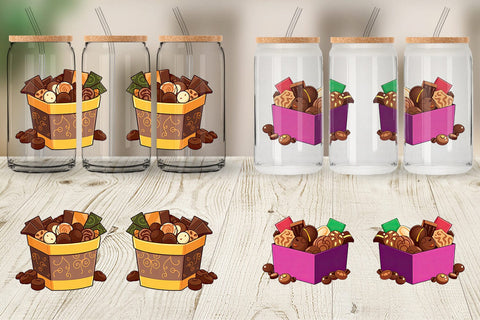 Glass Can Assorted Chocolate Box Sublimation artnoy 