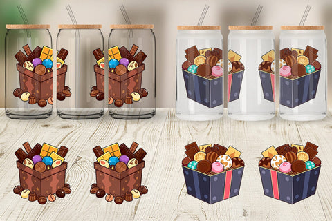 Glass Can Assorted Chocolate Box Sublimation artnoy 