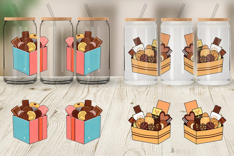 Glass Can Assorted Chocolate Box Sublimation artnoy 