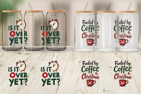 Glass Can Awkward Family Christmas Quotes Sublimation artnoy 