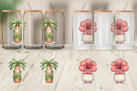 Glass Can Awkward Introvert Mom Flora Sublimation artnoy 