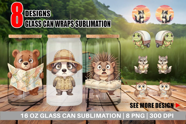 Glass Can Awkward Wilderness Watercolor SVG artnoy 