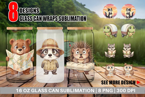 Glass Can Awkward Wilderness Watercolor SVG artnoy 