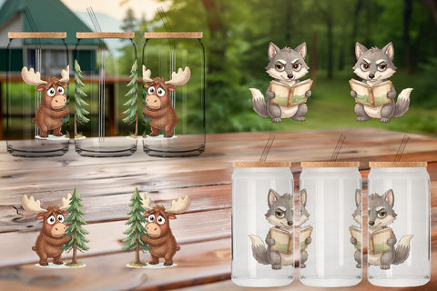 Glass Can Awkward Wilderness Watercolor SVG artnoy 