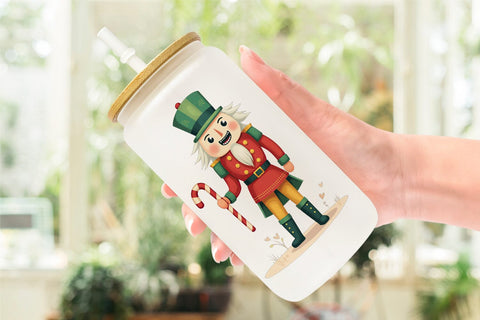 Glass Can Baby Nutcracker Fun Sublimation artnoy 