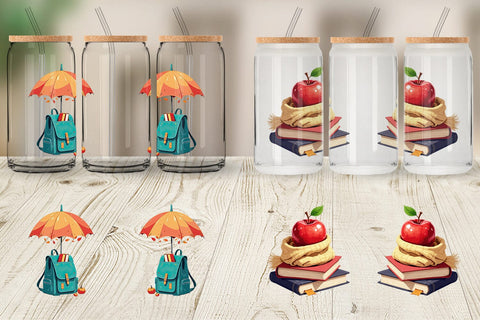 Glass Can Back to Autumn Sublimation artnoy 