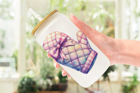 Glass Can Baking Queen Kitchen Sublimation artnoy 